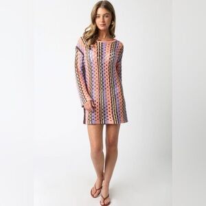 Olivaceous Island Time Crochet Coverup/Dress